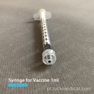 Plastikowa strzykawka na szczepionkę 1 ml